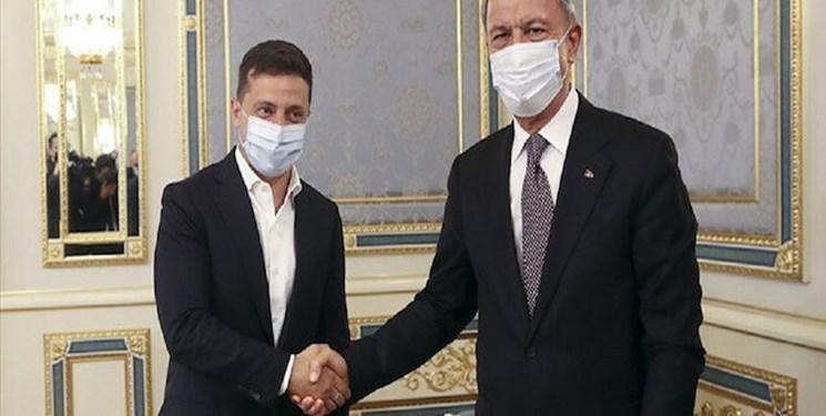 وزیر دفاع ترکیه با رئیس جمهور اوکراین ملاقات کرد