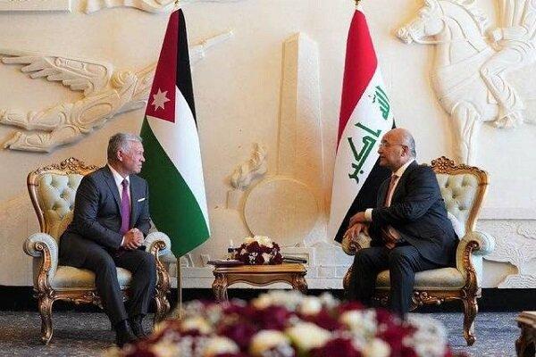 رایزنی رئیس جمهوری عراق با پادشاه اردن در بغداد