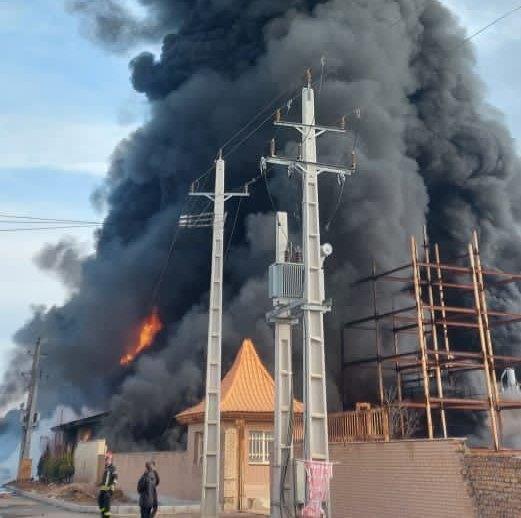 آتش سوزی در شهرک صنعتی اشتهارد ، تعداد تلفات هنوز معین نیست